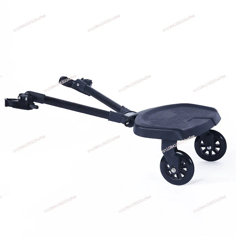 Innovative Baby Stroller Add - on: Auxiliary Pedal & Seat Combo for Hassle - Free Outings with Two Kids