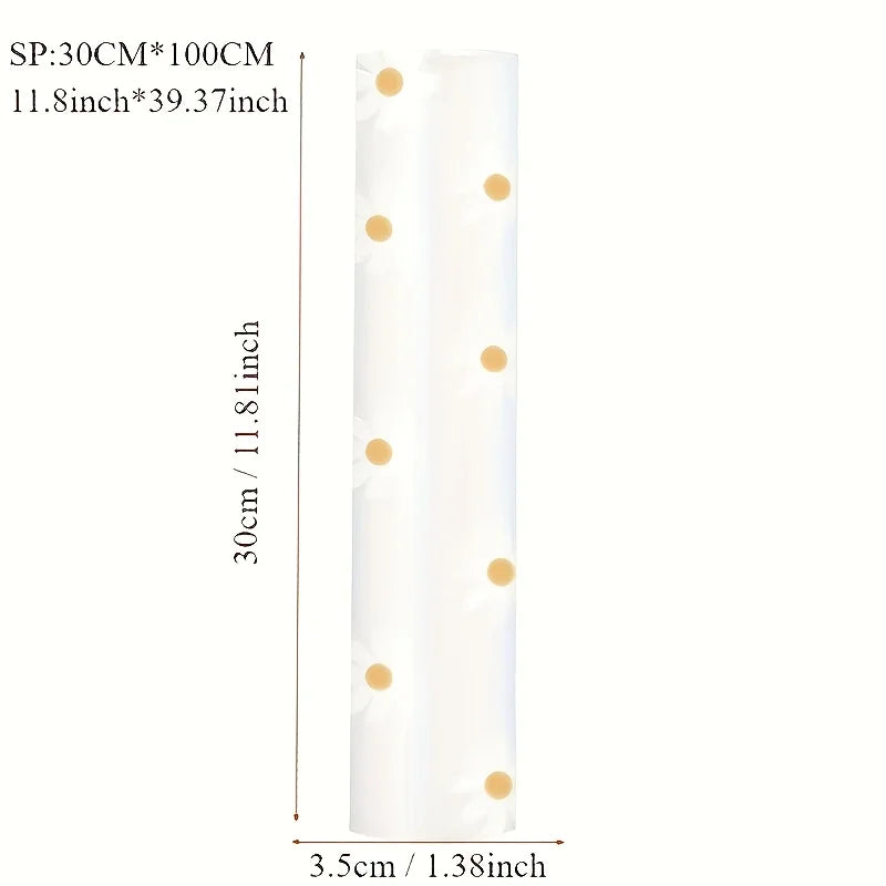 Waterproof and non-slip plastic shelf liner roll, 1 roll, multi-purpose cabinet drawer liner, suitable for kitchens