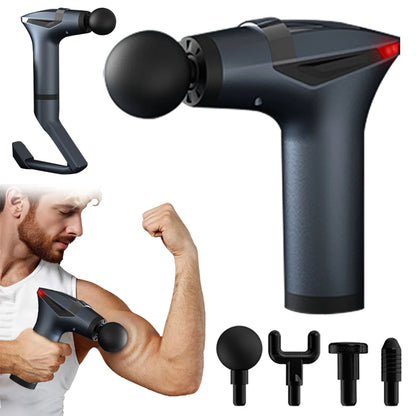Muscle Massage Gun Portable Fascia Massage Gun High Frequency Body Back Legs Shoulder Waist Massager Professional Muscle Massage
