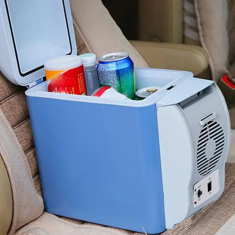Portable Refrigerator Car Travel Electric Fridge 7.5L 12V Quiet Double-Mode Refrigerator For Bedroom RV Kitchen Camping