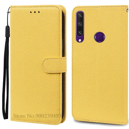For Huawei Y6P Case Leather Wallet Flip Case For Huawei Y6p Case MED-LX9N Soft Full Cover Coque Fundas for Huawei Y6P Case