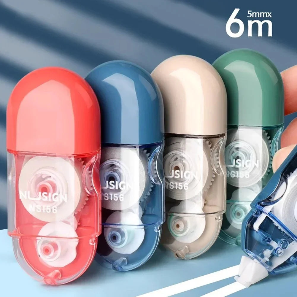Mini White Correction Tape Multi-style Large Capacity Student Kawaii Error Correction Erasers Student School Stationery Supplies