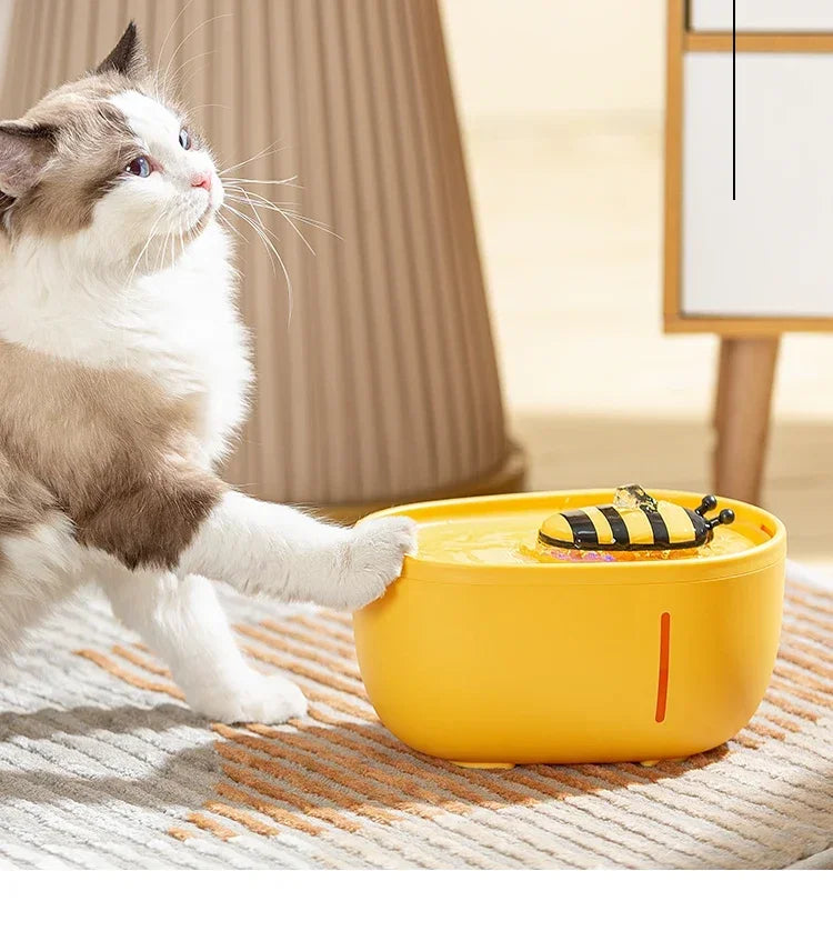 2L Cat Water Fountain Auto Filter USB Electric Mute Drinker Bowl Recirculate Filtring Drinker for Cats Dog Pet Water Dispenser