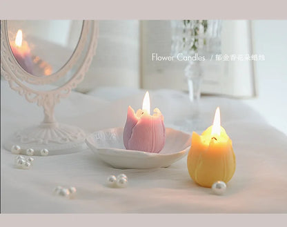 Tulip Scented Candles Gifts Handmade Birthday Gifts Decorative Ornaments Flower Shaped Candles