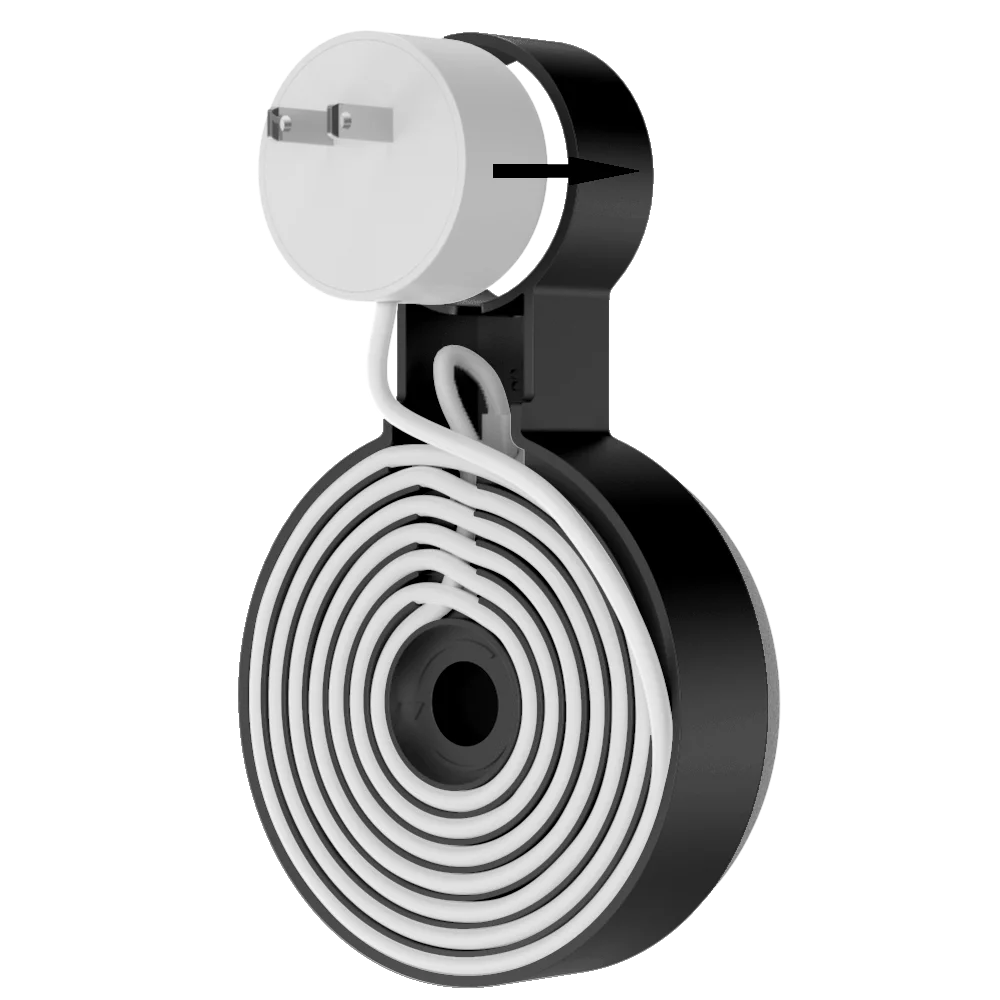 Outlet Wall Mount Stand For Google Home Mini (1st Gen) Google Nest Mini (2st Gen) Cord Management For Google Mini Speaker Holder