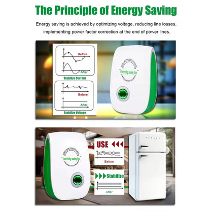 Electricity Saving Box US/EU Adapter Intelligent Power Factor Saving Device Smart Power Saver Cost Reducing Home Office