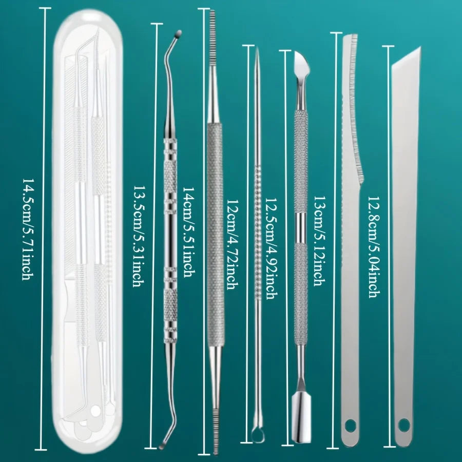 6pcs Nail Tool Set, Keratin Nippers and Cuticle Scissors,Dead Skin and Callus Nail Clippers,Professional Foot Care Nail Scissors