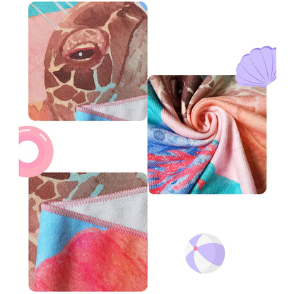 Themed Beach Towels: Colorful, Fun, and Perfect for Summer Fun! Suitable for towels, bath towels, beach towels