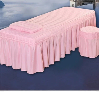 Beauty salon bed covers single item bed covers thickened quilted bread grid bed sheets bed covers