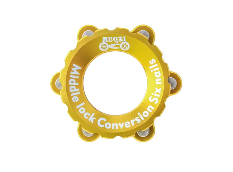 MUQZI Center-Lock Hubs To 6-Bolt Disc Brake Rotor Adapter Hubs Centerlock Converting Mount Adapter