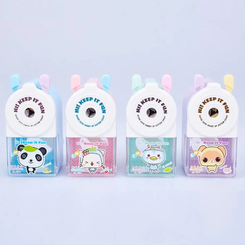 School Supplies Cartoon Animal Gift Pencil Sharpener Anti Sticking Lead Automatically Enters Lead Hand-cranked Mechanical Tool