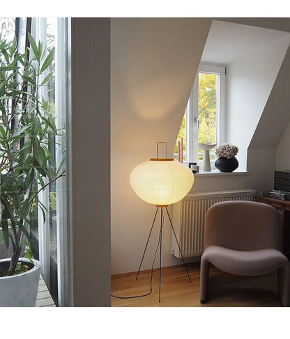 Akari Noguchi Yong Floor lamp Rice Paper Lantern Floor light for Living Room Sofa Bedroom LED Japanese Tripod Floor Lamp