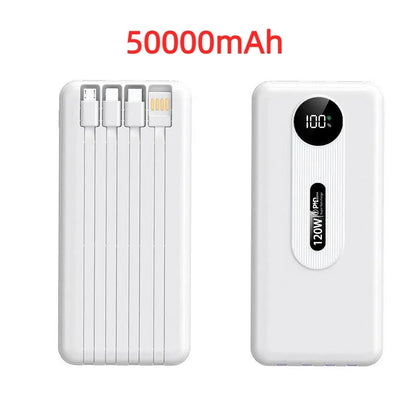 200000mAh 120W Mobile Power Bank Ultra Fast Charging Digital Display Battery Large Capacity Suitable For iPhone Huawei Xiaomi