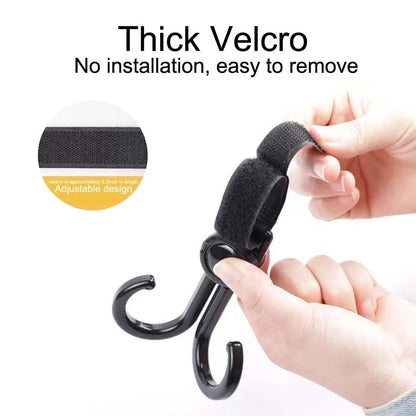 2PCS Hooks for Stroller Car Shopping Cart Hooks Baby Stroller Accessories Rotate 360 Degree Hook Pram Organizer Bag Hanger