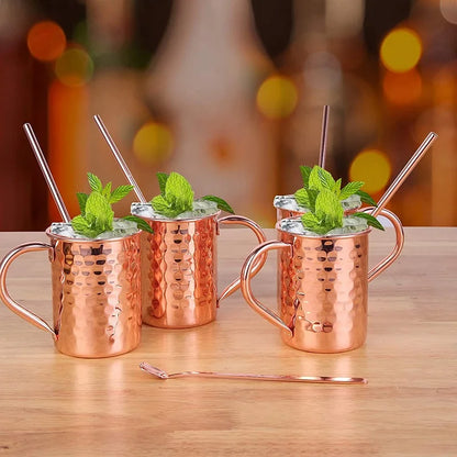 400ml 16.0oz Moscow Mule Mug Durable Copper Plated Beer Mugs Coffee Mug Milk Cup Cup Drinkware Cocktail kit