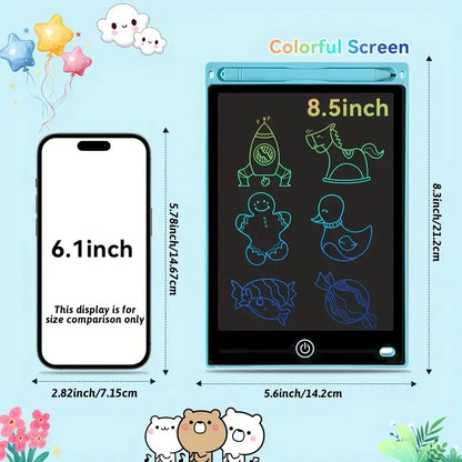 8.5Inch LCD Writing Tablet for Kids,Reusable Magic Drawing Board with Stylus,Eco-Friendly Erasable Doodle Pad Toy Gift