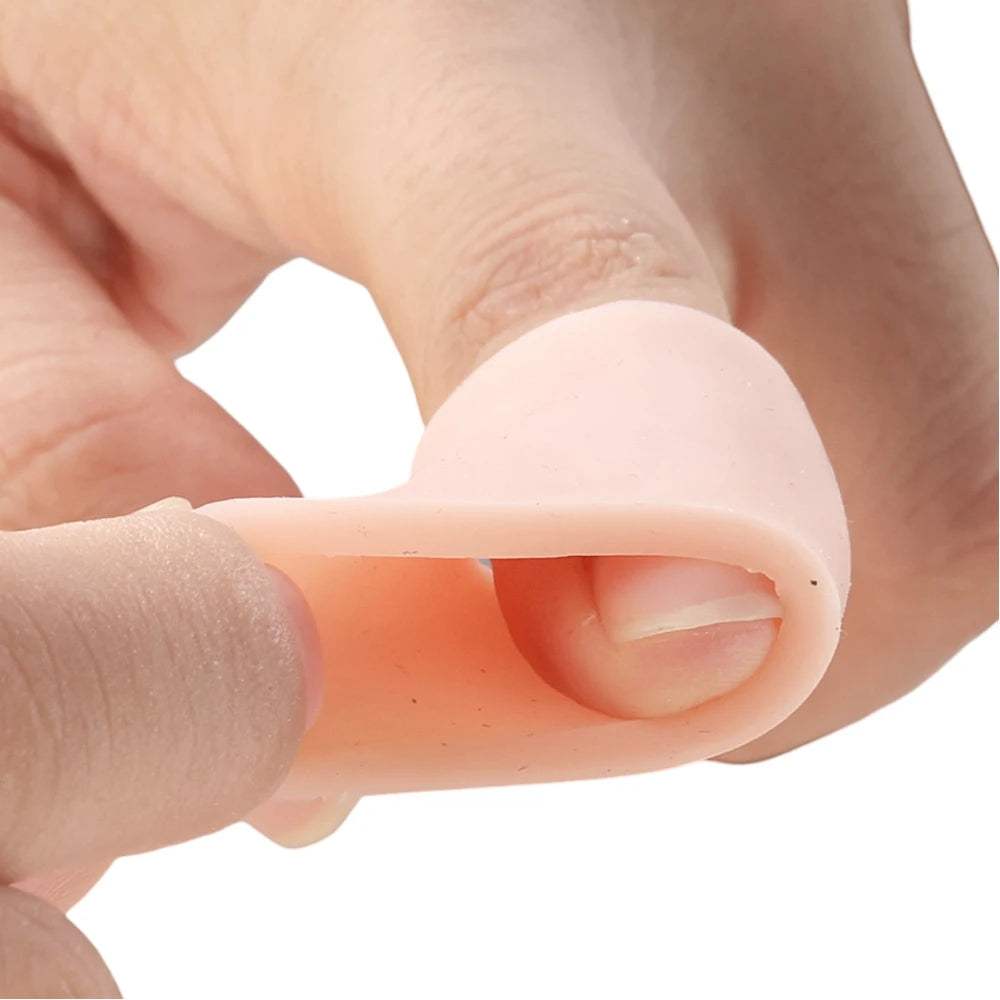 Silicone Toe Protector Cover Anti-Friction Foot Care Tool Fibre Finger Separator Spacer Tube Pain Relief Wear Pads Care Pedicure