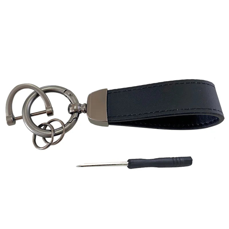 For AUDI A4 b8 b9 b6 b7 Auto accessories Multifunctional keychain leather keychain metal gift