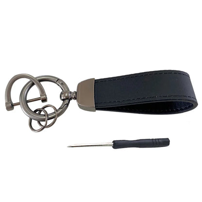 For AUDI A4 b8 b9 b6 b7 Auto accessories Multifunctional keychain leather keychain metal gift