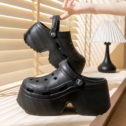Chunky Platform Clogs Shoes for Women Thick Bottom Non Slip Beach Sandals Woman Summer Fashion Wedges EVA Sandals Slippers