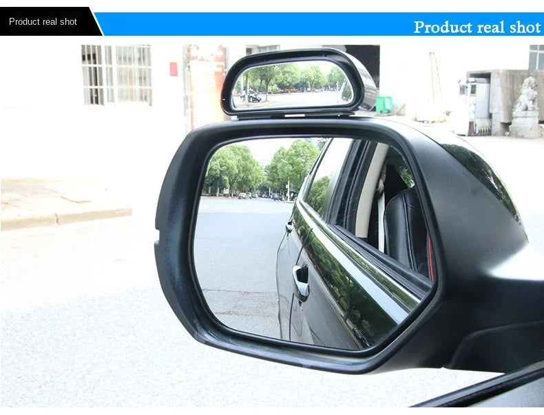 Car Mirror 360 Degree Adjustable Wide Angle Side Rear Mirrors Blind Spot Convex Mirrors for Parking Auxiliary Rear View Mirror