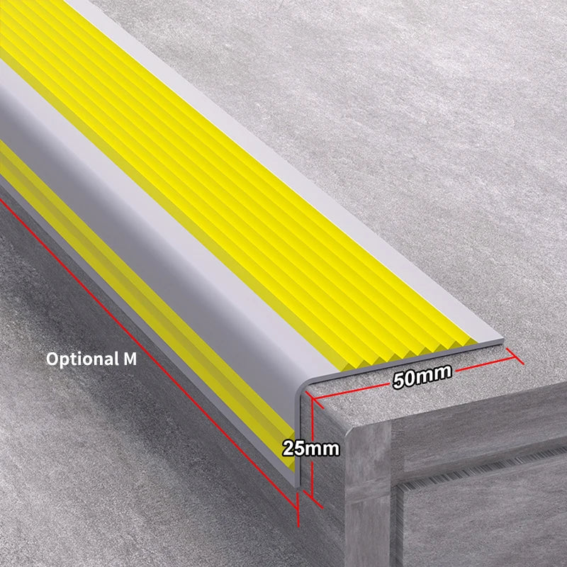 L-Shaped Stair Anti-Slip Tape Strips For Indoor And Outdoor Steps Decoration Waterproof Home Office Building Apartment Edge Safe