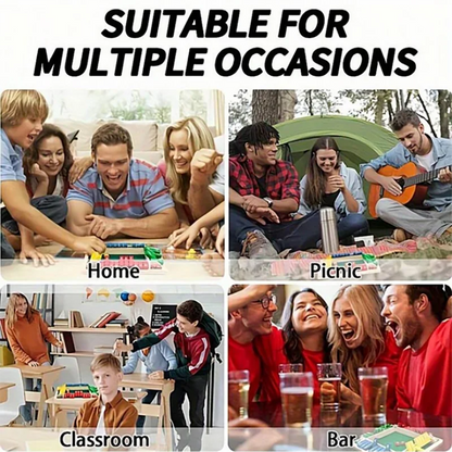 Classic 4 Sided Wooden Board Game With 2 Dice And Shut-The-Box Instructions, Classics Tabletop Version And Pub Board Game