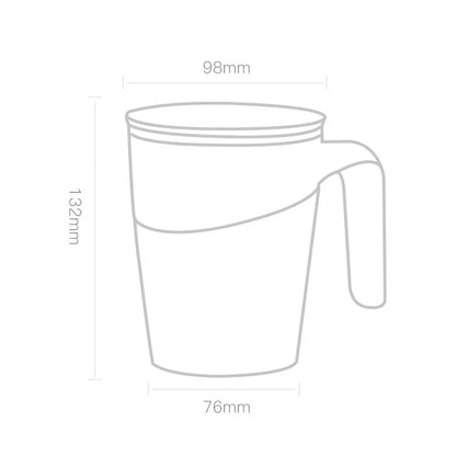 470 ML Mug Fiu Elegant Do Not Roll Ceramics Mug Pouring Cup Magic Sucker Splash Proof Nonslip Abs Double Safe 304 Stainless Mug