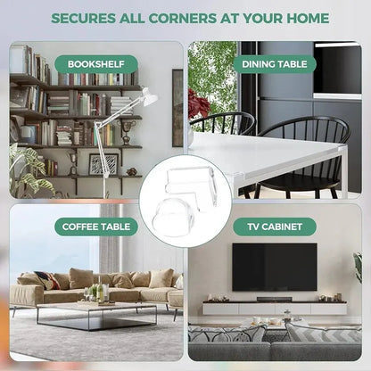 Table Corner Protector Transparent Self-adhesive Anti-collision Furniture Corner Protector Children's Protective Tools(5pcs)