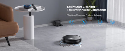 Laresar Robot Vacuums and Mop Combo 6000Pa Suction Auto Carpet Boost Self-Charging Super-Slim Robotic Vacuum Cleaner
