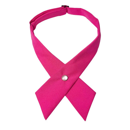 Crisscross Bow Tie Fashionsolid Color  Detachable Collar jk Apparel Accessories