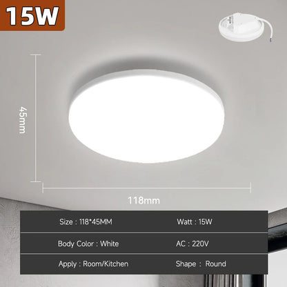 LED Ceiling Lamps Modern Ceil Light 18/30/40/72W Led 220V Ceiling Lights Round Living Room Bedroom Indoor Kitchen Lighting Lamp