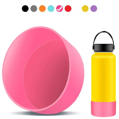 Slip-proof Bottle Silicone Boots Sleeves For 12OZ 18OZ 21OZ 24OZ Hydro Flask Water Bottle Cup Lid For Outdoor Camping Hiking