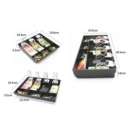 Money Counter Case Store for Cash register box 3/4/5compartments Cashier Box Cash Register Box Coin Drawer box Cash Drawer Tray