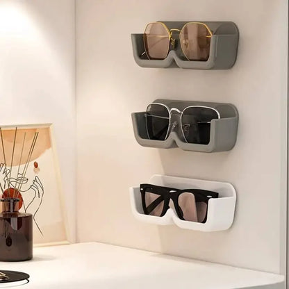 10PCS Eyeglasses Organizer Premium Sunglasses Display Case Wall Mounted No-Punch Sunglasses Organizer Home Organization