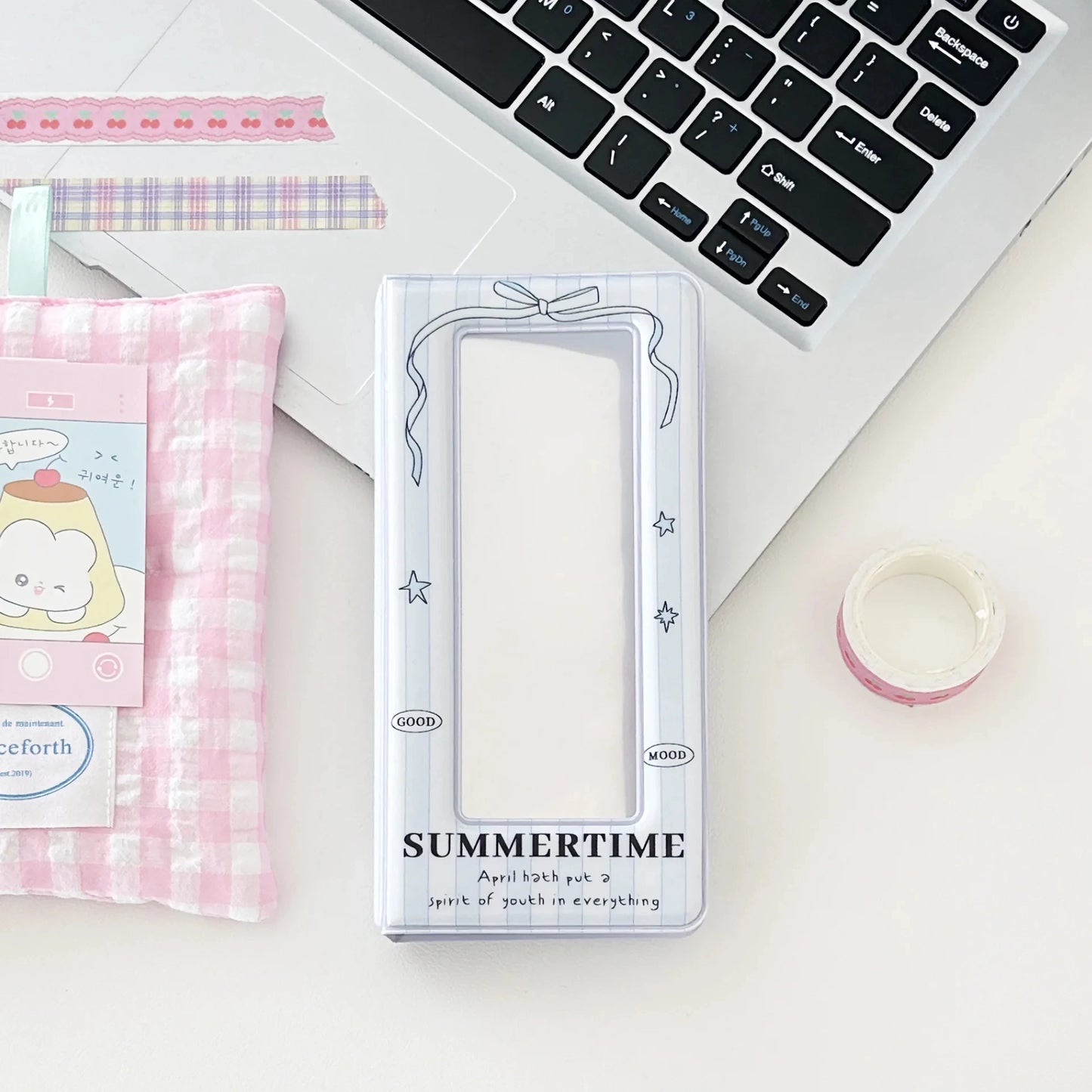 Kawaii Slim Cards Photocard Album 4grid Cards Collect Book Decoration Stickers Storage Stationary