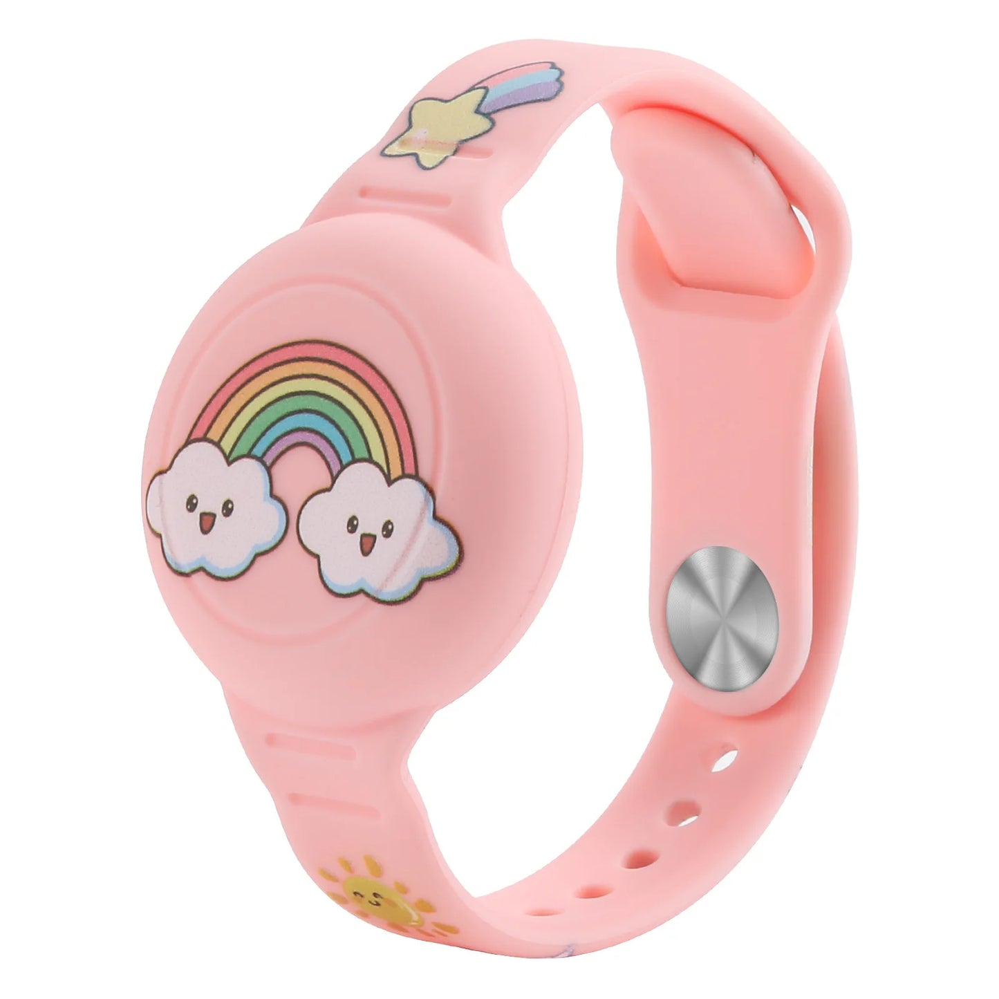 For Airtag Wristband Kids Waterproof Silicon Cartoon Hidden Airtag Bracelet Anti-Lost Airtag Holder Case Tracker Accessory