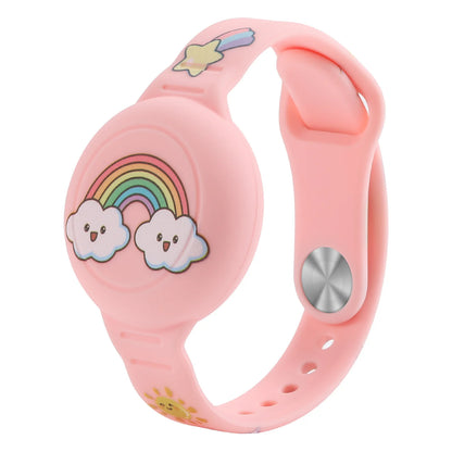For Airtag Wristband Kids Waterproof Silicon Cartoon Hidden Airtag Bracelet Anti-Lost Airtag Holder Case Tracker Accessory