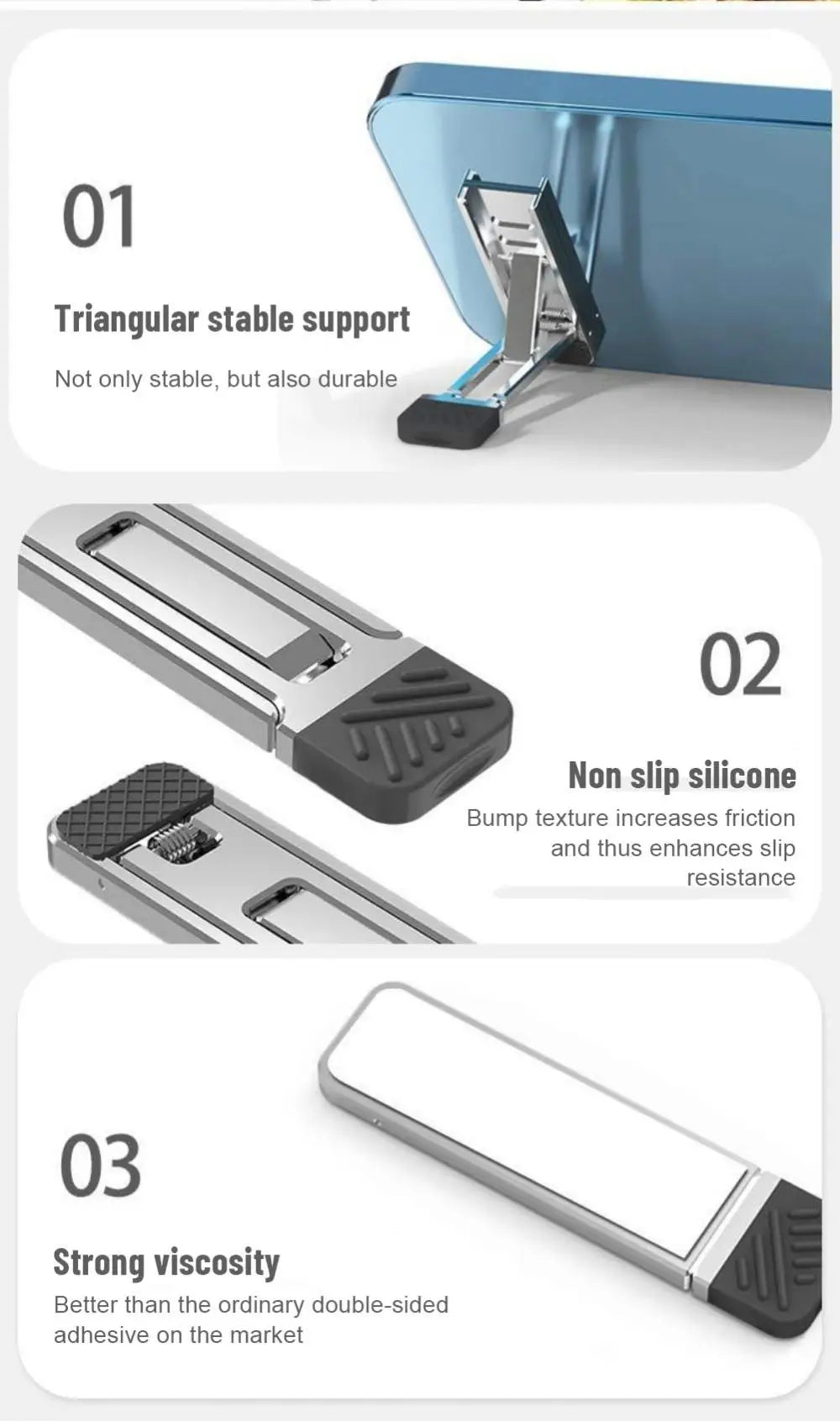 Laptop Heighten Stand for Keyboard Tablet Phone Holder Mini Portable Legs Laptop Stands for Macbook Huawei Notebook Support Feet