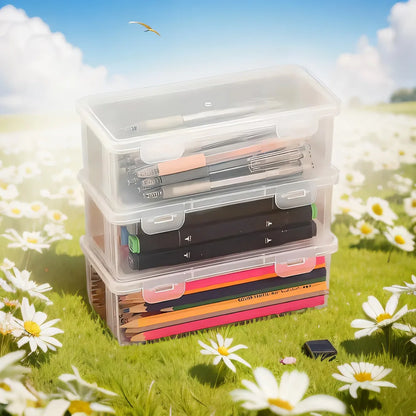 LOLEDE Pencil Cases Useful School Supplies Kawaii Stationery Organizer Bag Astethic Holster DIY Office Pen Box Kits Sacs Pen Box