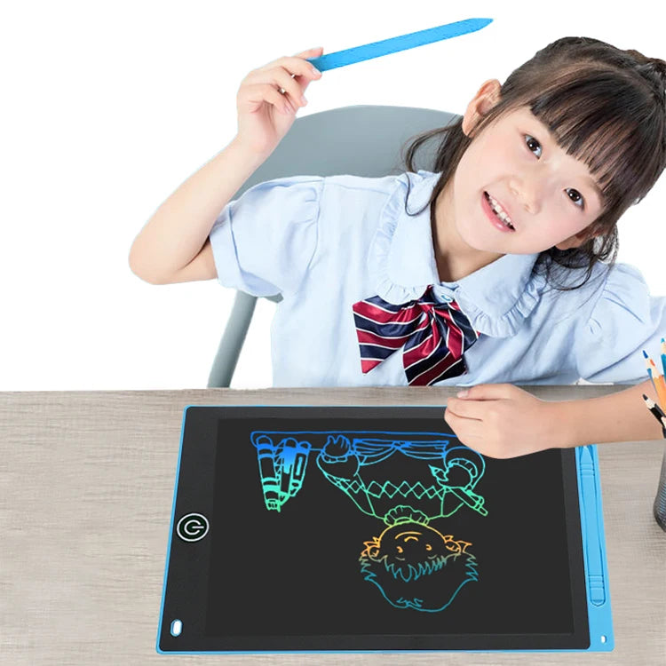 12 inch LCD Writing Tablet for Kids-Reusable Drawing Board, Eye Protection Screen, Lock Button & Instant Erase-Educational Gift