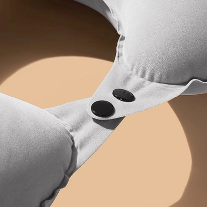 U-Shaped Inflatable Travel Pillow Portable Air Neck Support Cushion Comfortable Sleeping Press to inflate pillow neck pillow