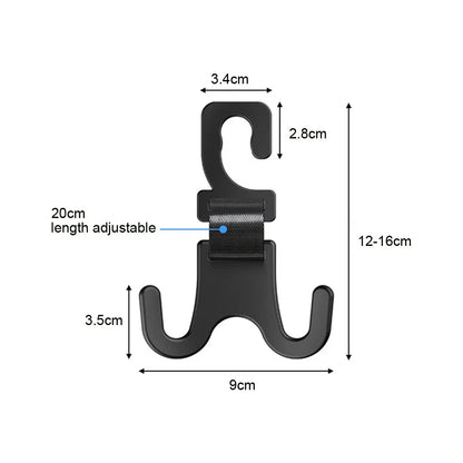 1x Car Seat Storage Hanger Hook Fastener Clip Auto Truck Storage Hook Car Seat Back Hook Headrest Hanger Car Interior Decor Clip