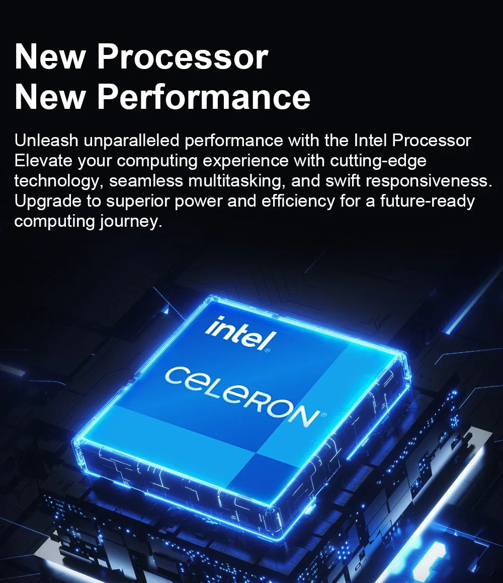 2025 New Notebook PC Windows 11 Gamer 15.6" Ultra Slim Laptop Intel Celeron N4000 16GB RAM 1TB 2TB SSD Office Study Computer PC