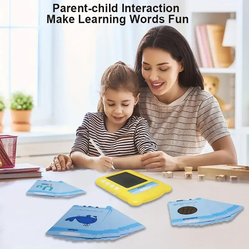 Educational Learning Talking Flash Cards Kindergarten Kids English Language Electronic Audio Book Learn English Words Toys Gifts