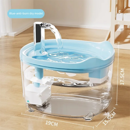 Automatic Cat Water Fountain with Filter | Silent Circulating Pet Water Dispenser | Anti-Dry Burning