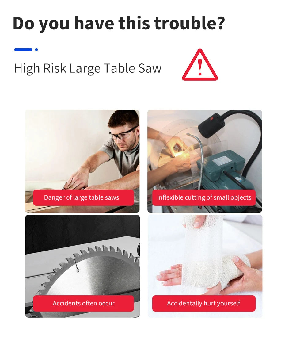 Mini Table Saw for Model Making and Crafts Compact Table Saw Benchtop Saw DIY Bench Saw Desktop Cutting Tool Hobby Saw