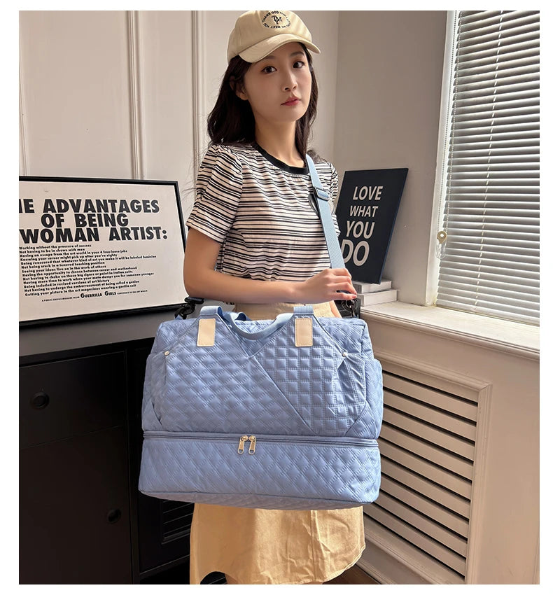 Large Capacity Travel Bags Luggage Organizer Bag Handbag Waterproof Portable Foldable Travel Clothes Storage Bag Shoulder Bags