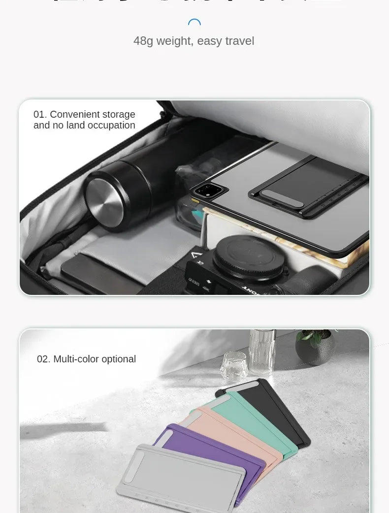 Universal Tablet Stand Foldable Storage Portable Sticky Creative Tablet Bracket for Ipad Desktop E-Reader Bracket Tablet Holder