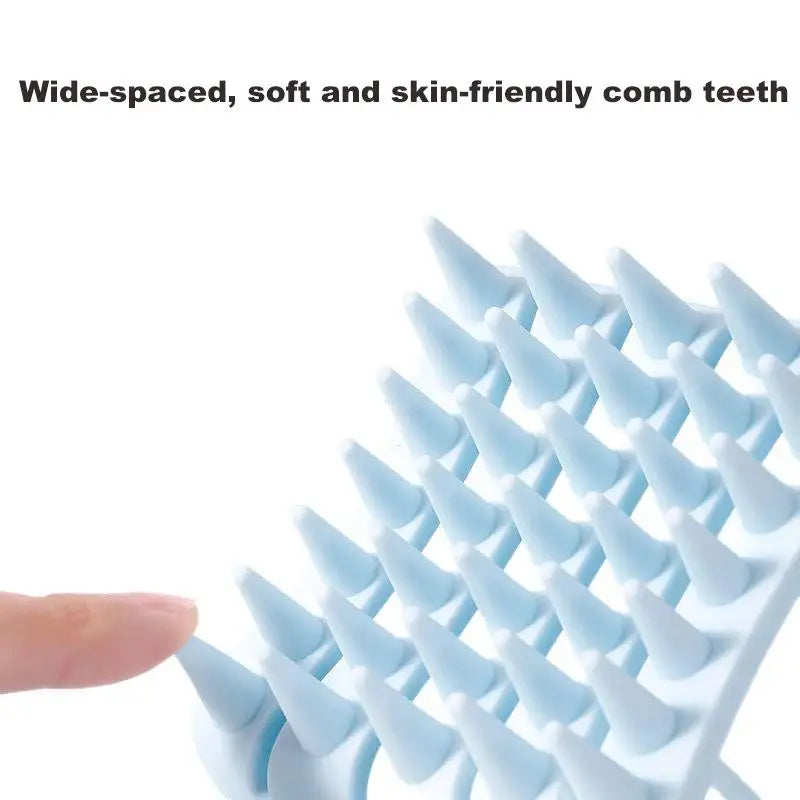 Scalp Massager Shampoo Brush Hair Washing Scalp Brush Soft Silicone Scalp Massager Hair Comb For Dandruff Removal Shampoo Brush